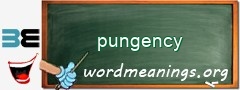 WordMeaning blackboard for pungency